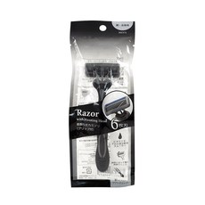 【GOOD LIFE 品好生活】男用擺動式六刃修容刀/刮鬍刀（2入）, 1個, 2個