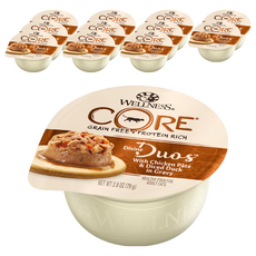 Wellness CORE Divine Duos 主食餐杯, 鴨肉塊+雞肉泥, 79g, 12個