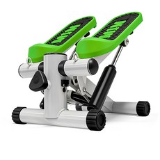 스텝퍼 홈트레이닝용 저항 밴드 포함 휴대용 트위스트 스테퍼 머신 전신 운동 트위스트 워킹, 초록