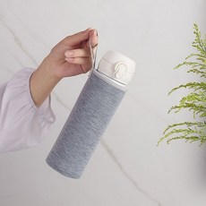 보온 보냉 보틀백 물병 텀블러가방 360ml, 블랙, 1개