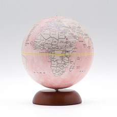【SkyGlobe】5吋新仿古木座音樂鈴地球儀(中文版)-天空 共三色《屋外生活》台灣製, 粉色