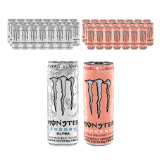 몬스터 에너지 울트라+몬스터 에너지 피치 킨, 48개입, 125ml