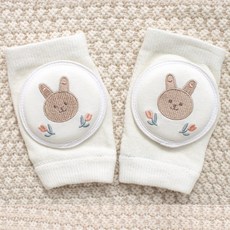 멀티포 유아용 자수 이중 무릎 보호대 메쉬 여아 남아 무릎보호, 2세트, 토끼