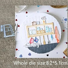 디자인 공예 금속 스텐실 몰드 커팅 다이 주방용품 랙 스크랩북 컷 앨범 종이 카드 엠보싱, 1개, 1. A-350