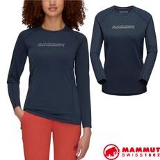 【MAMMUT 長毛象】送》女 彈性透氣 圓領長袖排汗衣 Selun FL PF50 防曬長袖T恤 01450
