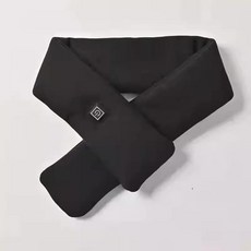 스마트 발열 넥워머 목도리 충전식 겨울용 보온 목욕 목 보호, 블랙