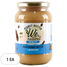 위내추럴 100% 땅콩버터 크런치, 475g, 1개