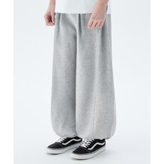 TRILLION 딥 턱 벌룬핏 스웨트 조거 팬츠 (MELANGE GRAY)