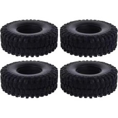 Axial SCX10 II 90046 RR10 Wraith TRX4 호환 4개 RC 고무 타이어 19인치 120 42mm 휠 110 암석 크롤러, Axial SCX10 II 90046 RR10 Wrai