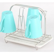 마켓다인A 컵걸이 M형 스탠드 그릇건조대