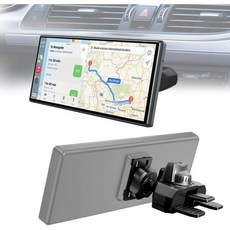 카플레이 스크린용 CD 장착대 360° 회전 가능 슬롯 차량용 마운트 견고하고 안전한 홀더 애플 및 안드로이드 디스플레이 모니터용, 카플레이 스크린용 CD 장착대, 360° 회전 가능