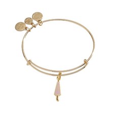 Alex and Ani AS6784HA확장 가능한 뱅글 팔찌SG 해리 포터 해그리드 심볼 확장 팔찌 샤이니 골드 핑크 단일 사이즈 브라스 보석 없음