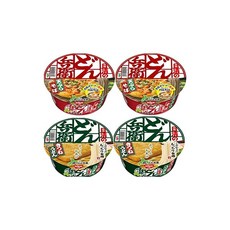 홋카이도 한정 키타노 돈베에 튀김소바 우동 각 2개 총 4개 홋카이도 공장 제조