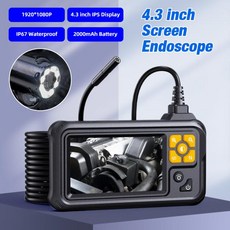 자동차 산업용 내시경 카메라 4.3 인치 IPS 스크린 IP67 방수 HD1080P에 대 한 8 파이프 하수구 검사, 01 4.3inch Single Lens, 01 1미터