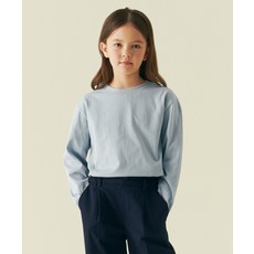 스탠다드 키즈 STANDARD KIDS 릴렉스드 크루 넥 긴소매 티셔츠 [블루 그레이] MKBTL3Z03-BY 685745