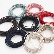 48-268 서스펜더 컬러 코팅 인조가죽끈 HDS-324-H 가는가죽끈 8컬러, 04.레드, 1개