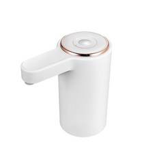 現貨電動抽水器家用全自動一體桶裝水取水器飲水機無線抽水神器, 1個, 1L, 白色【急速出水+長續航】:K22玫瑰金色【1200mAh】