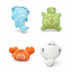 히야펫 해양동물 친구들 4종 세트, 1세트, 혼합색상