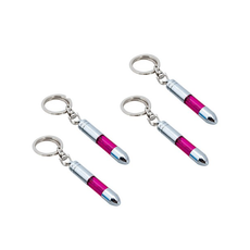 정전기 방지 키홀더 CAR-K01, 연레드, 4개