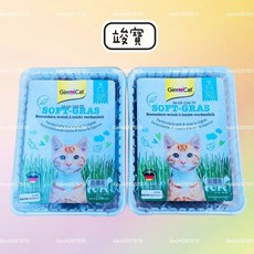 GimCat 竣寶 貓草DIY種植盒裝，幫助消化排毛，快速收成，貓咪腸胃蠕動好幫手, 1個, 竣寶 盒裝貓草