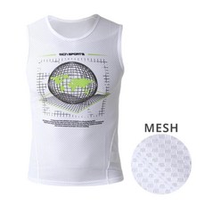 MCN 자외선 차단 기능 K 매쉬 민소매 이너웨어 자전거반팔 타이트한 스포티한 싸이클상의 사이클의류 반팔