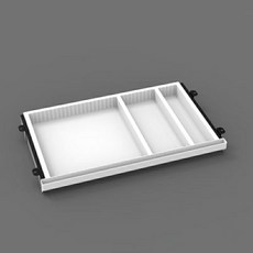 桌下抽屜收納盒 塑膠隱形抽屜 辦公桌隱藏式收納盒, 白色 B