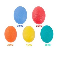 실리콘 핸드 그립 볼 에그 남성 여성 손가락 운동가 강도 근육 회복 그리퍼 트레이너, 5pcs, 1개