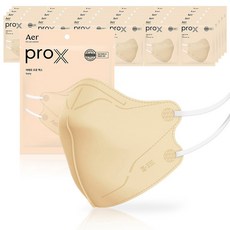 아에르 Pro X (프로엑스) 컬러마스크 방진마스크 2급, 30개, 아이보리