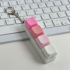 40키 키톱 밀키웨이 다채로운 그라데이션 커스텀 스트레스, BSUN TOY, 무광 모델, B_4키 사각 커버 화이트 3개 1개