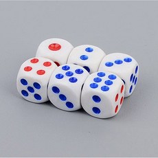 매끄러운 육면체 주사위 6P X10개 숫자게임 보드게임 sm48+7KNJ