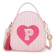 CLOUDWINGS Birthday Gifts for Girls Personalized Kids Purse Initial Toddler Crossbody Bag Little G