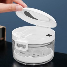 틀니 세척 관리 보관함 교정기 케이스, 1개, 1ml