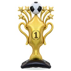 이벤트홀릭 축구 트로피 스탠딩 풍선 2종, 1개, 1.축구공 트로피 스탠딩 은박풍선