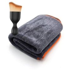 클린브로 세차타월 버핑타월 타올 세차타올 걸레 프로 다용도 먼지 브러쉬 세트, 1개