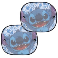 Plasticolor 008541R01 디즈니 스티치 사이드 윈도우 햇빛 가리개 - 2피스