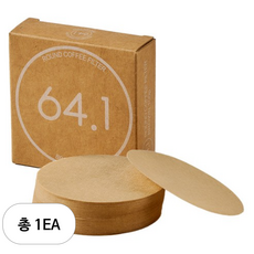 빈플러스 라운드 원형 커피 필터 브라운 마이더치 전용 64.1mm, 100개입, 1개