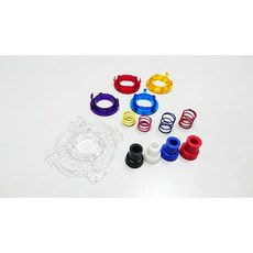 SANWA JL-C-ALL 日本原裝 三和 搖桿JLF系列專用 菁英改裝套件組 全套, 1個, 4檔圈+4彈簧+2套筒(紅+藍)