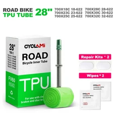 CYCLAMI 초경량 TPU 내부 튜브 로드 바이크 TPU 소재 타이어 프렌치 밸브 700C 700x18 23 25 28 30 32 45mm, 01 18-32C, 02 80mm, 03 1pcs