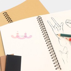 에버템즈 스프링 무지 아트패드 미니 두꺼운, 브라운+브라운