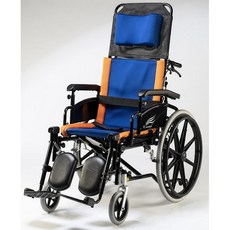 【海夫健康生活館】祥巽機械式輪椅(未滅菌)輔聚 祥巽 16/18吋 仰躺式自推輪椅 輪椅B款 附加功能AB款(58C1), 1個, 16吋座寬