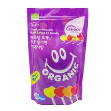쎄르당 오가닉 하트롤리팝 유기농 막대사탕, 1개, 150g