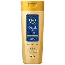 라이온(LION) 퀵리치 트리트먼트 인 샴푸 전 견종용 리프레시 사봉 200ml