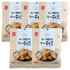 한진식품 철판에 메메 잘구운 쥐포, 48g, 5개