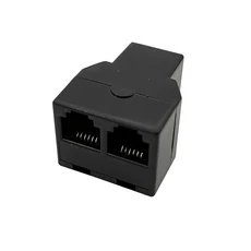 6P6C 전화 3방향 커넥터 RJ25 RJ11 직결형 분배기 1대2 변환, 03 5PCS