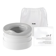 DURI 甜甜圈攜帶式幼兒馬桶, 灰色
