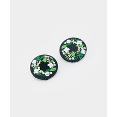 패션스타트 플라워 크라운 자수 싸개단추 2개입 멀티, 2개