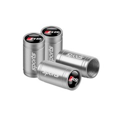 알루미늄 자동차 휠 타이어 에어 밸브 먼지 캡 라인, 6. MS Silver RS, 1개