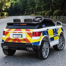 어린이전동차 장난감경찰차 4륜 원격 붕붕카 배터리 전동카 원격제어 아기자동차, 전기 구동, 1. 화이트 (플라스틱 휠+플라스틱 시트)