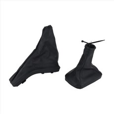 자동차 기어 시프트 손잡이 가이어 부트 커버 PU 가죽 주차장 핸드 브레이크 그립은 오펠 아스트라 G Zafira A Vauxhall 1998-2004에 대한 커버 커버, 검은색