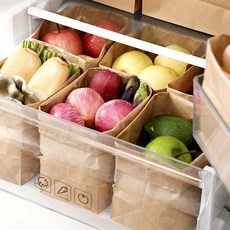 냉장고 정리함 방수 코팅 수납 박스 방수재 케이스 정리 가방 용품 보관 함 지퍼 용기 팩, 6호